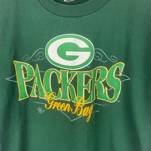 Trench Ultra Men's Green Bay Packers Vintage 1995 90s Short Sleeve Crew Shirt XL - Picture 2 of 7